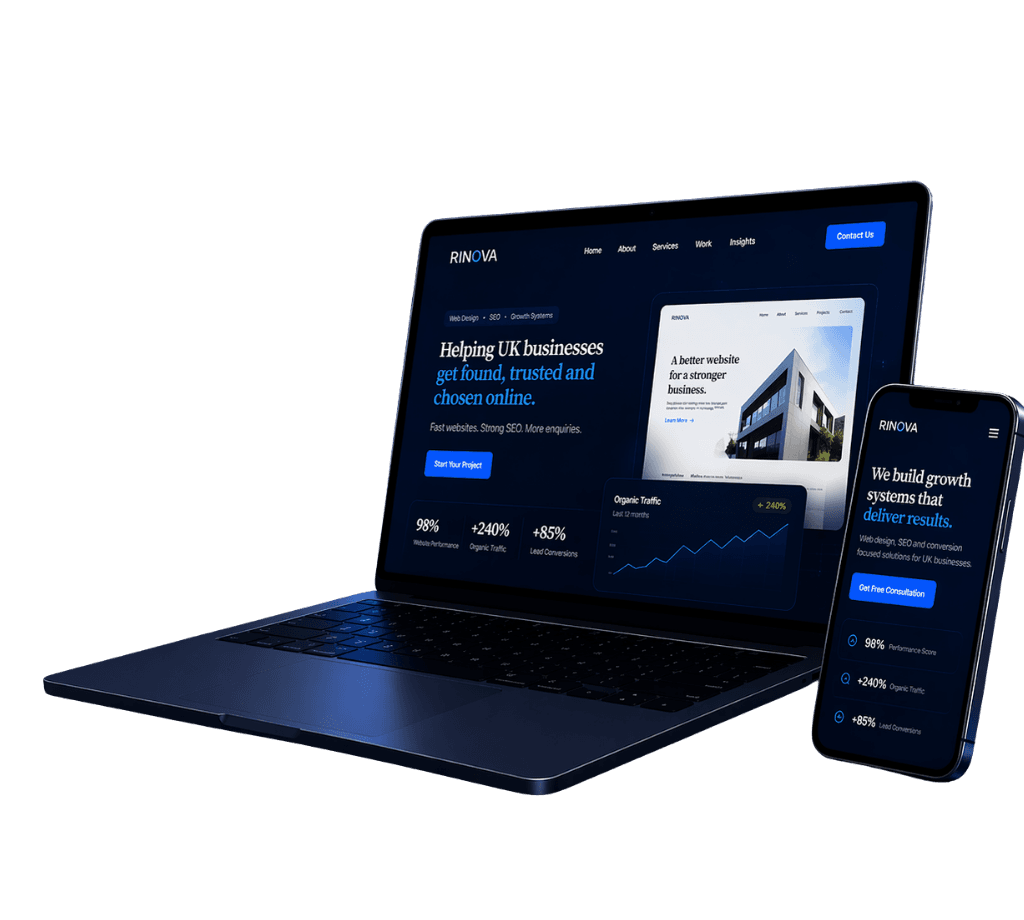 Laptop and mobile website preview
